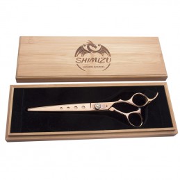SHIMIZU Curved Scissors 17.5 cm - for grooming -J502-AGC-CREATION