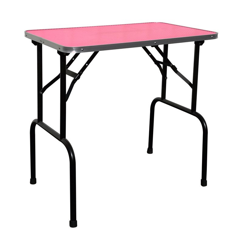 FOLDING TABLE 80 x 50 CM HEIGHT 85cm - PINK -MZ81BR-AGC-CREATION