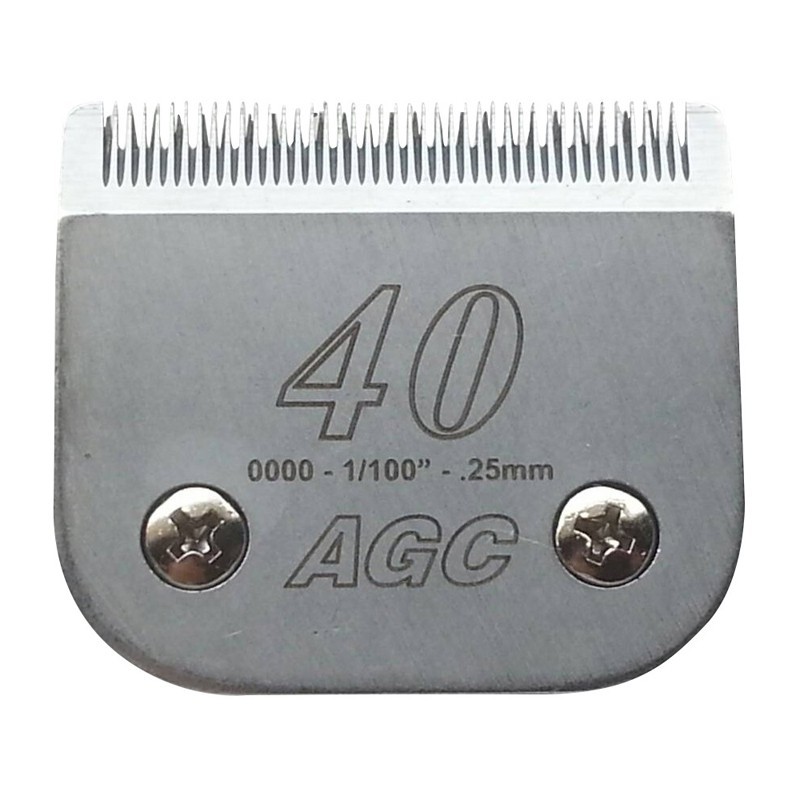 Tête de coupe n° 40 / 0,25 mm pour tondeuse toilettage -T008-AGC-CREATION