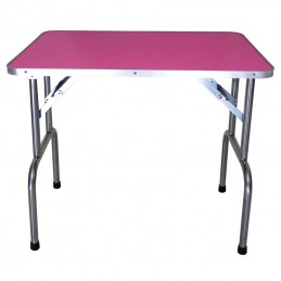 WOODEN FOLDING TABLE 90x60 cm h 67cm - PINK -M92BR-AGC-CREATION