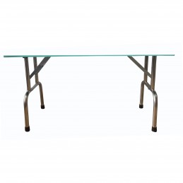 TABLE PLIANTE EVOLUTECH100 - H 69cm - TURQUOISE -M844-AGC-CREATION