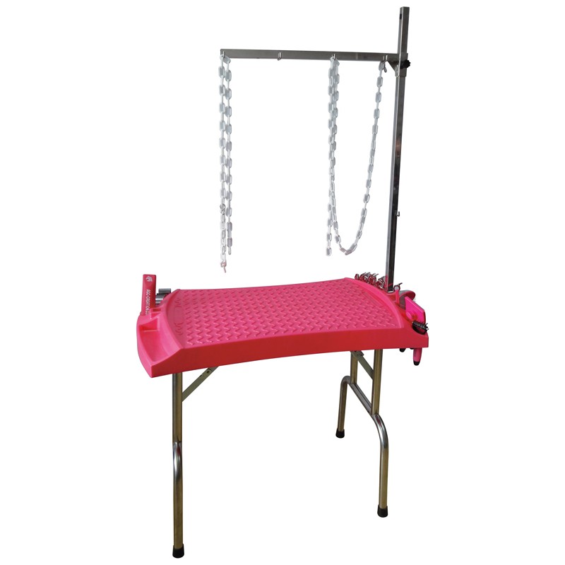 TABLE PLIANTE EVOLUTECH100 - H 84cm - FUSHIA -M826-AGC-CREATION