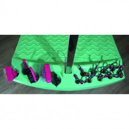 FOLDING TABLE EVOLUTECH100 - STAINLESS STEEL STAND - 84CM HEIGHT - TURQUOISE -M827-AGC-CREATION