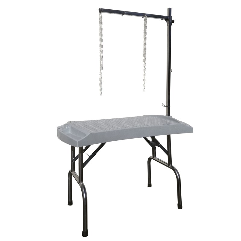 FOLDING TABLE EVOLUTECH100 - STAINLESS STEEL STAND - 84CM HEIGHT - GRANITE GREY -M501-AGC-CREATION FOLDING TABLE EVOLUTECH100 - STAINLESS STEEL STAND - 84CM HEIGHT - GRANITE GREY -M501-AGC-CREATION