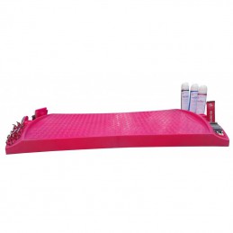FOLDING TABLE EVOLUTECH100 - STAINLESS STEEL STAND - 104CM HEIGHT - FUSHIA -M520-AGC-CREATION