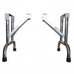 FOLDING TABLE EVOLUTECH100 - STAINLESS STEEL STAND - 104CM HEIGHT - TURQUOISE -M521-AGC-CREATION