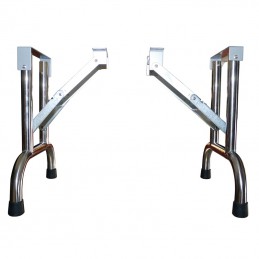 FOLDING TABLE EVOLUTECH130 - STAINLESS STEEL STAND - 69CM HEIGHT - TURQUOISE -M817-AGC-CREATION