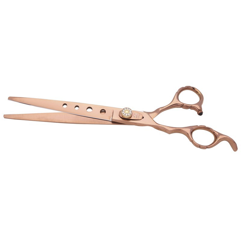 Left-handed SHIMIZU straight scissors 18.75 cm for grooming -J405-AGC-CREATION Left-handed SHIMIZU straight scissors 18.75 cm for grooming -J405-AGC-CREATION