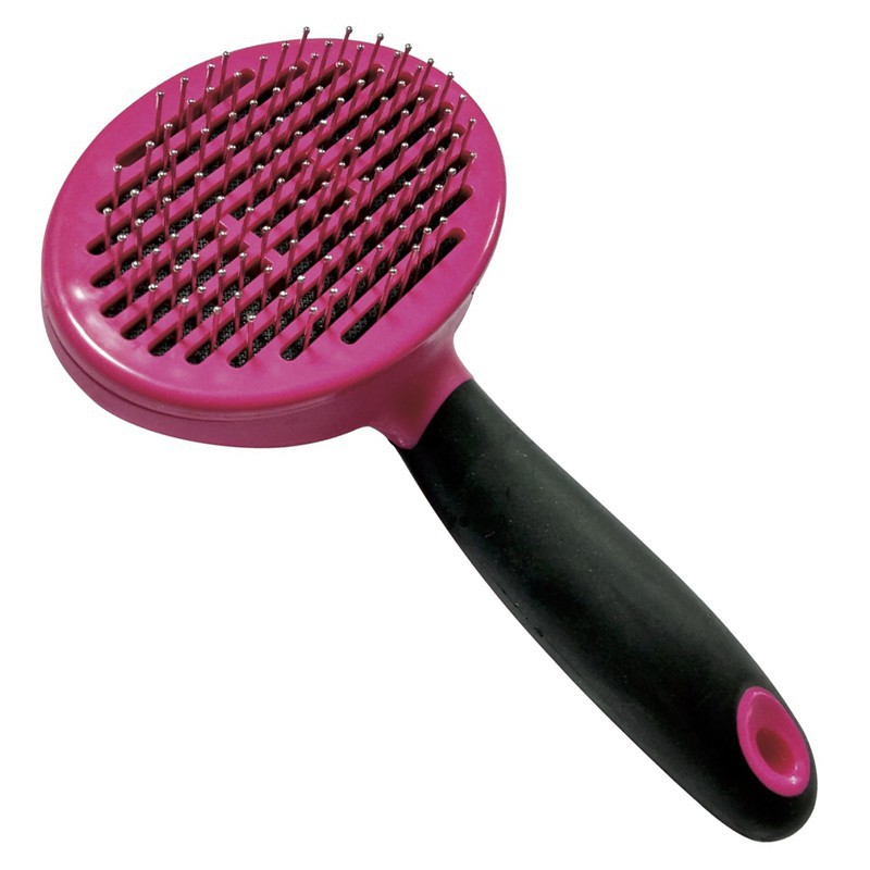Self-cleaning brush, protective coating on the pin ends, specially designed for detangling -P014-AGC-CREATION Self-cleaning brush, protective coating on the pin ends, specially designed for detangling -P014-AGC-CREATION