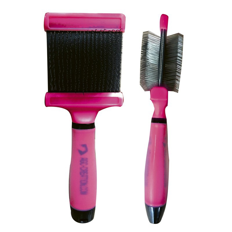 Flexible 2-sided Sliker brush 46mm for grooming dogs and cats -P034-AGC-CREATION Flexible 2-sided Sliker brush 46mm for grooming dogs and cats -P034-AGC-CREATION
