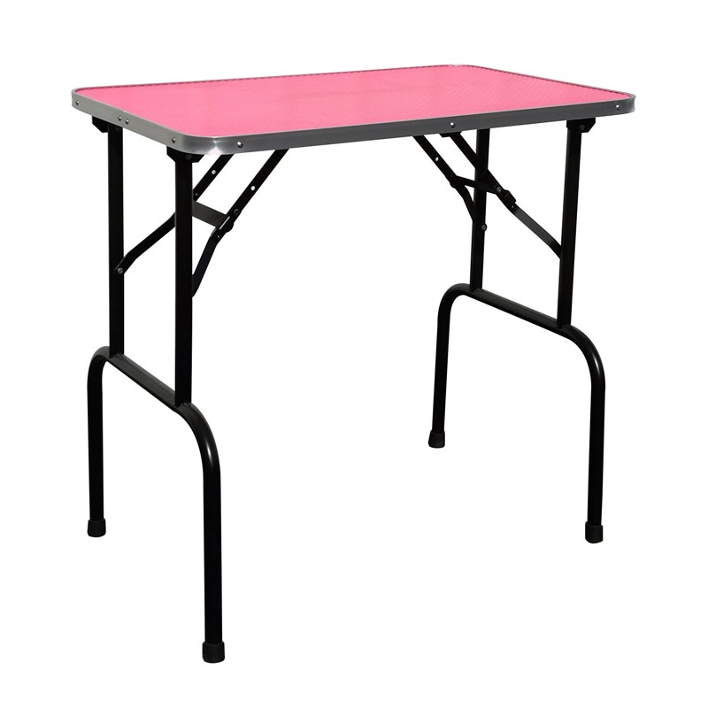 TABLE PLIANTE 120 X 60 CM HAUTEUR 66cm - ROSE