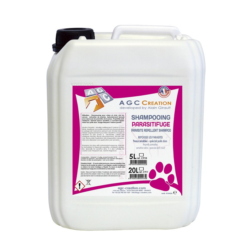 AGC CREATION Parasitifuge shampoo - 5 L -C910-AGC-CREATION AGC CREATION Parasitifuge shampoo - 5 L -C910-AGC-CREATION