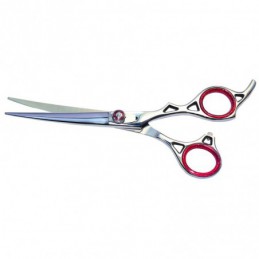 Curved scissors 19cm with finger rest, especially for hollow -P110-AGC-CREATION