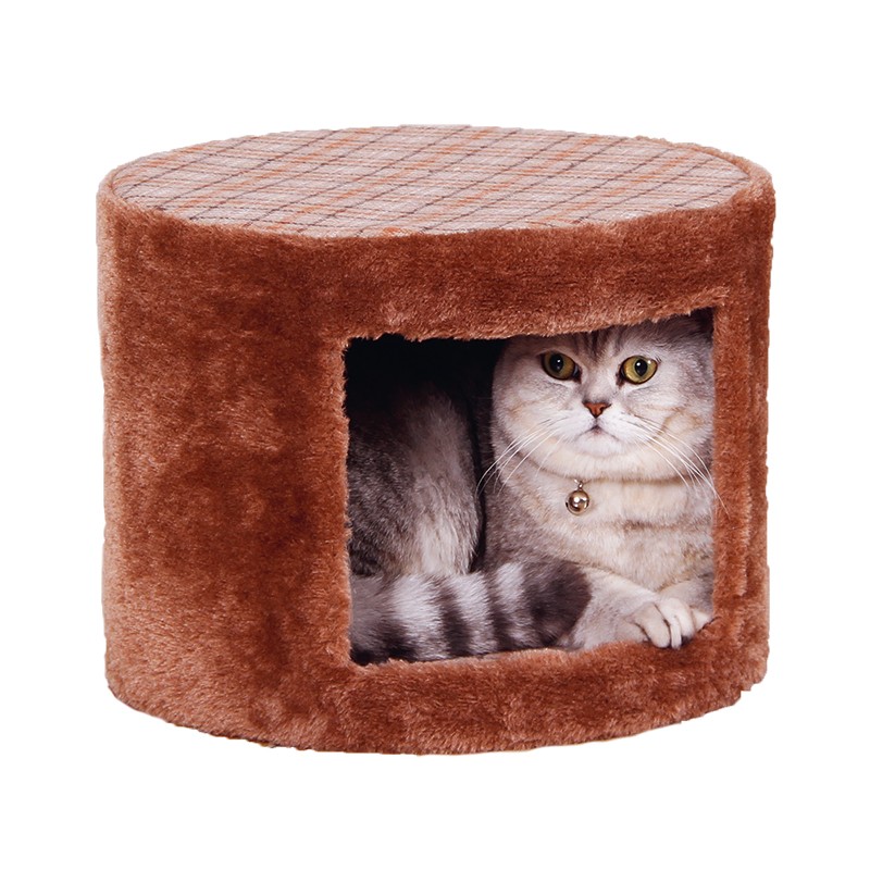 Cat tube - Brown -AWJ0396B-AGC-CREATION