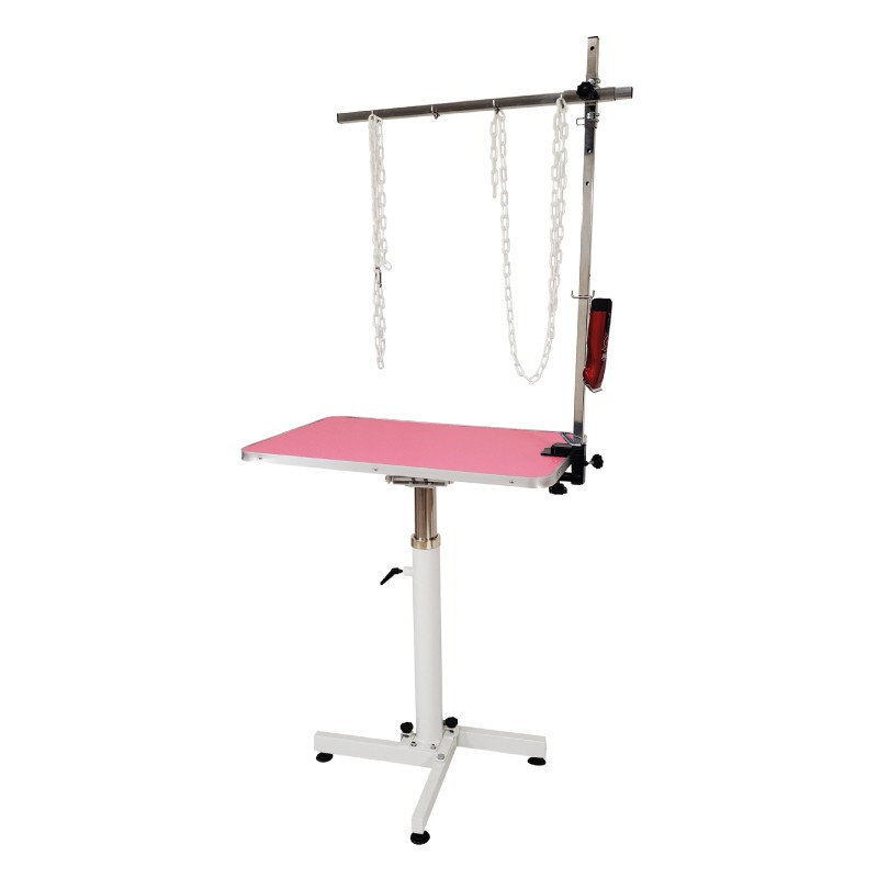 PNEUMATIC TURNING TABLE WITH REMOVABLE HOLDING ARM - PINK -M873-AGC-CREATION PNEUMATIC TURNING TABLE WITH REMOVABLE HOLDING ARM - PINK -M873-AGC-CREATION