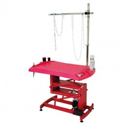 Evolutech100 adjustable table with electric chassis - FUSHIA -M828F-AGC-CREATION