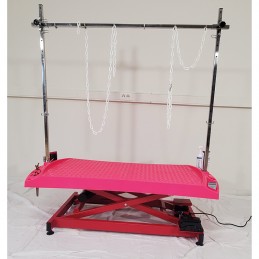 EVOLUTECH130 - ELECTRIC ADJUSTABLE TABLE - METAL CHASSIS X - FUSHIA -M819-AGC-CREATION