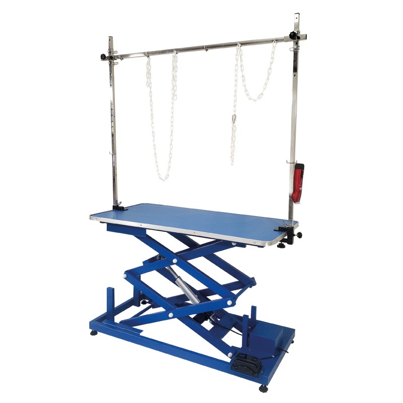 ELECTRIC ADJUSTABLE TABLE - METAL CHASSIS - HIGH VARIATION - BLUE -M508-AGC-CREATION