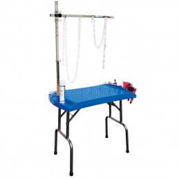 FOLDING TABLE EVOLUTECH100 - STAINLESS STEEL FEET - HEIGHT 6cm - ROYAL BLUE -M899-AGC-CREATION