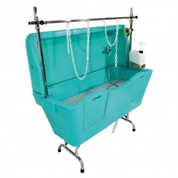 AGC polyethylene bathtub - Stainless steel feet with anti-splash - TURQUOISE -M761T-AGC-CREATION