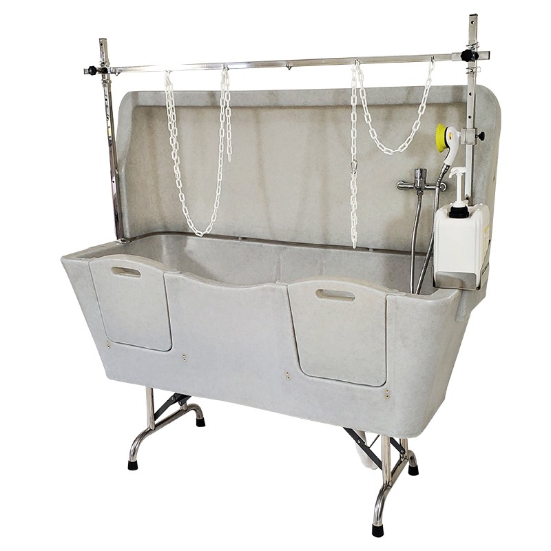 AGC polyethylene bathtub - Stainless steel feet with anti-splash - GRANITE GREY -M763G-AGC-CREATION AGC polyethylene bathtub - Stainless steel feet with anti-splash - GRANITE GREY -M763G-AGC-CREATION