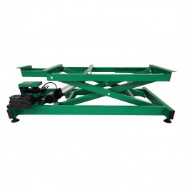AGC polyethylene bathtub - Electric frame lift with anti-splash - TURQUOISE -M861T-AGC-CREATION