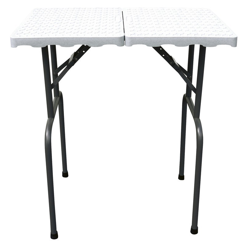 Table pliante 49x79cm Pieds 75cm - Gris Granit -M852-AGC-CREATION