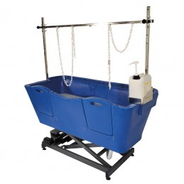 Baignoire en polyéthylène AGC - Élévatrice chassis électrique - BLEU ROYAL -M852B-AGC-CREATION