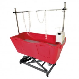 Baignoire en polyéthylène AGC - Élévatrice chassis électrique - ROUGE -M850R-AGC-CREATION